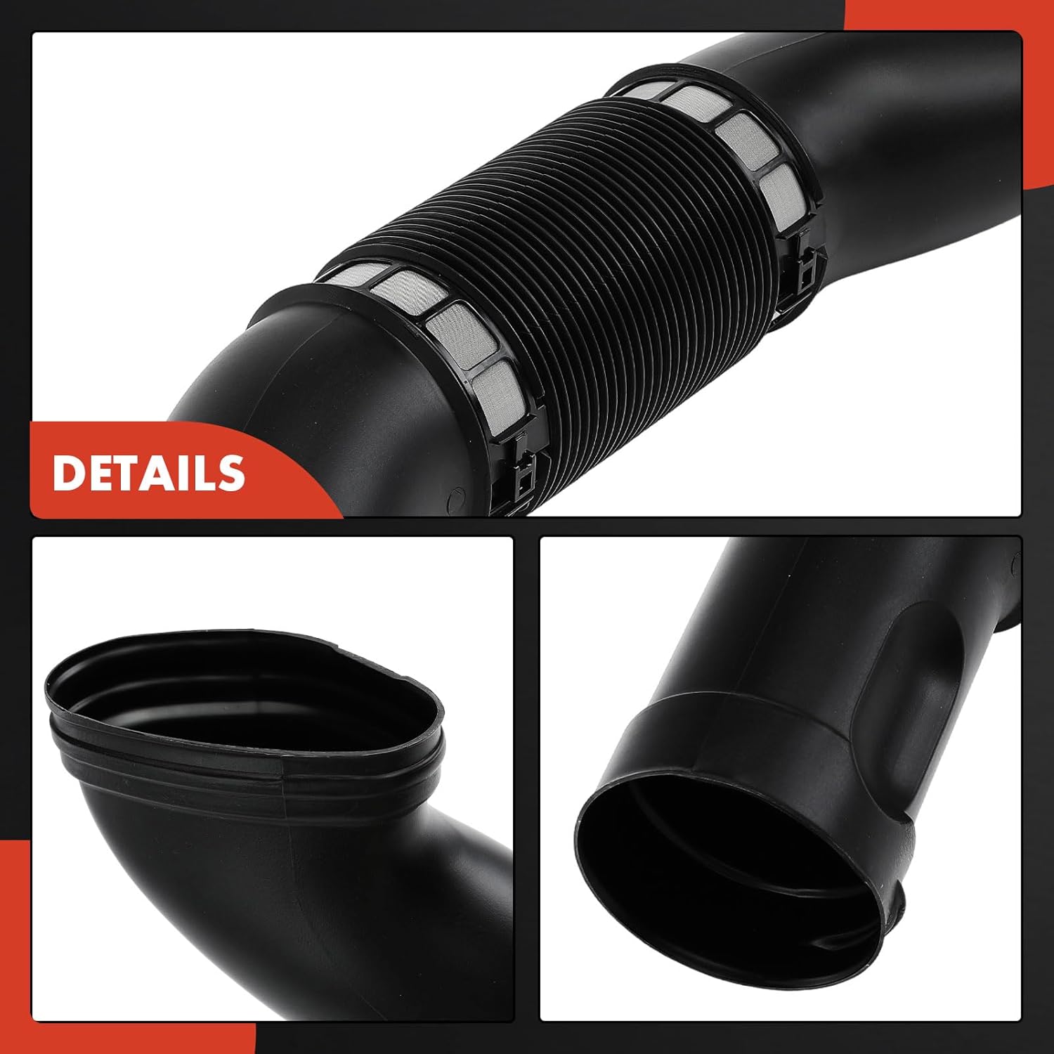 A-Premium Left Driver Side Engine Air Clean Intake Tube Hose Compatible with Mercedes-Benz S430 2000-2006 4.3L, S500 2000-2006 5.0L, CL500 2002-2006 5.0L, S55 AMG 2001-2002 5.5L