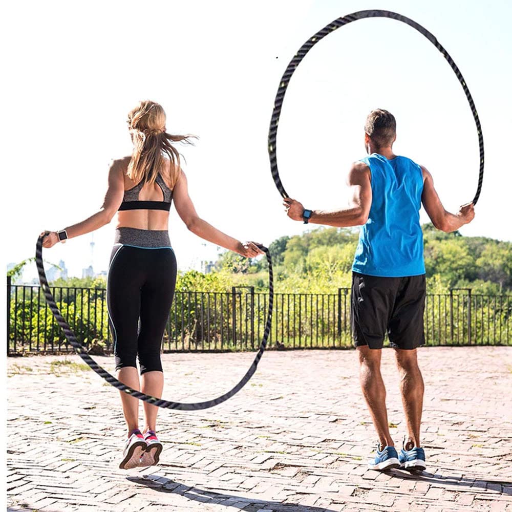 Fitness Heavy Jump Rope Weighted Battle Springseil Krafttraining Verbessern Sie Die Kraft Muskel Fitness Home Gym Equipment