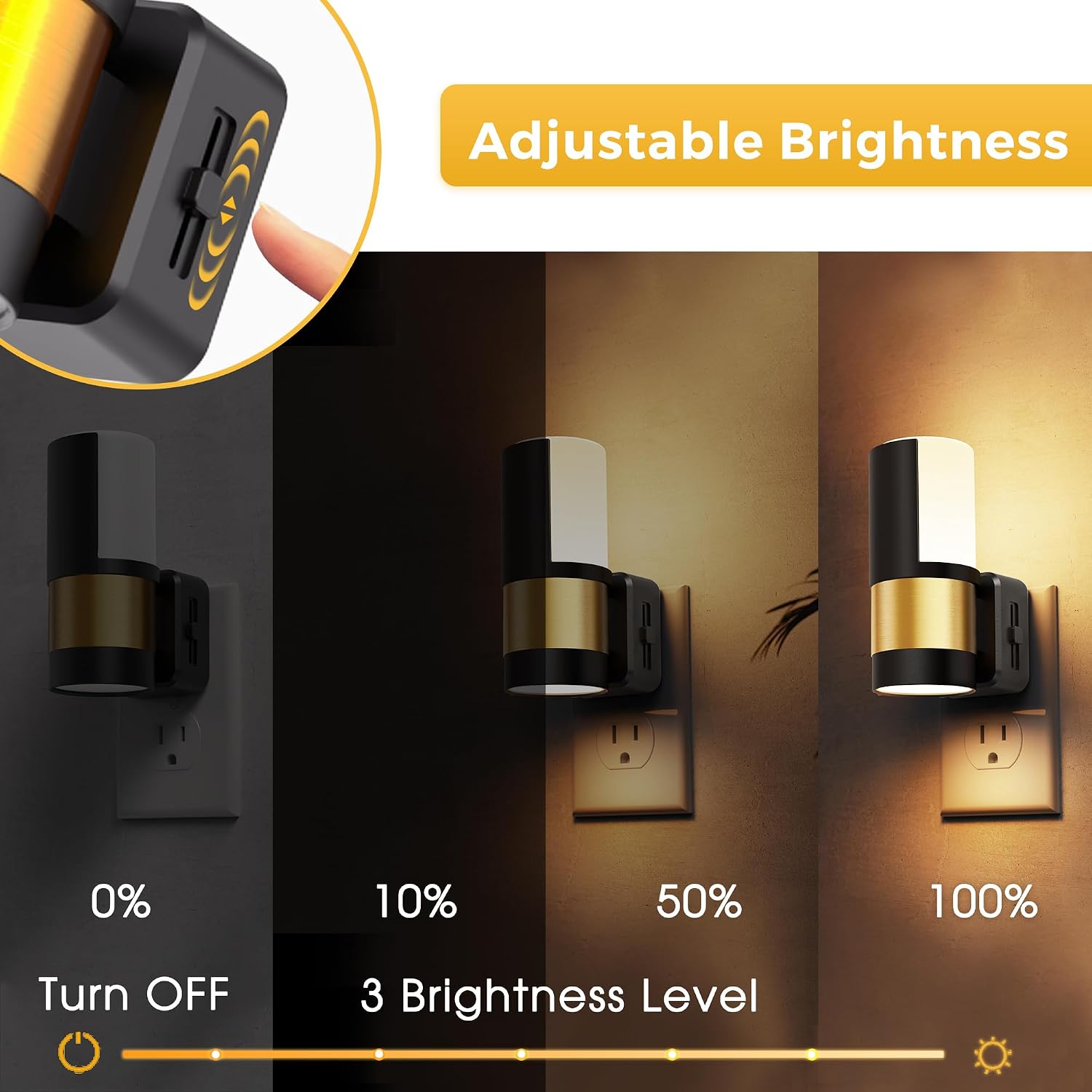 L LOHAS LED Night Lights Plug into Wall with Dusk to Dawn Sensor, 2 Pack image 4