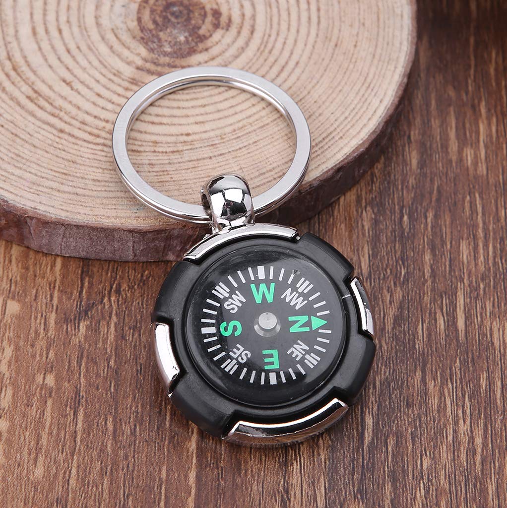 Mini Boussole Porte-clés Pour Randonnée, Camping Et Outdoor - 1 à 10 Pièces