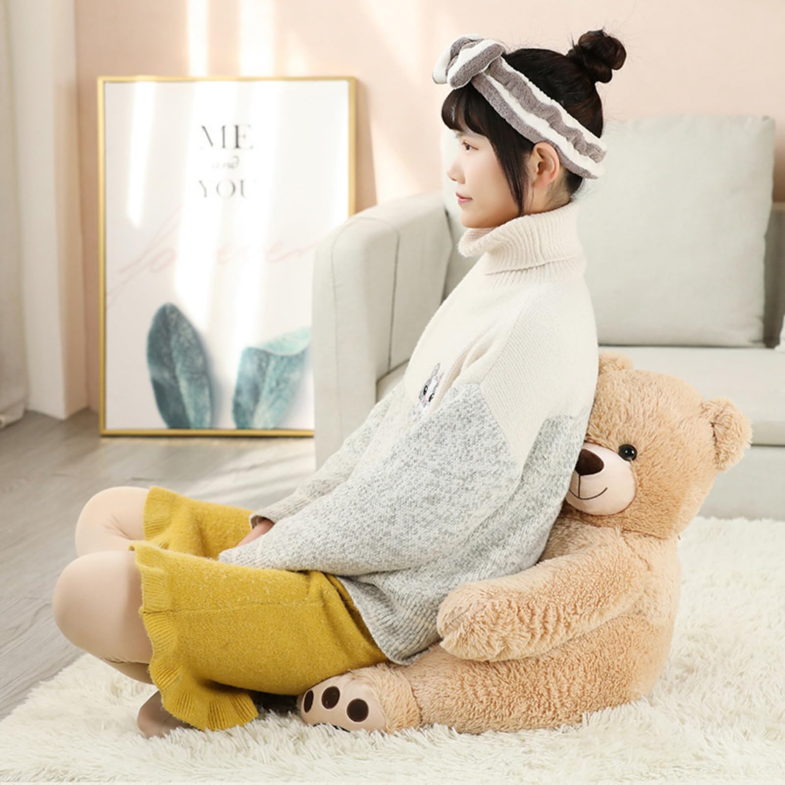 Sofá infantil para niño, sillón de peluche de bebé, sofá cama