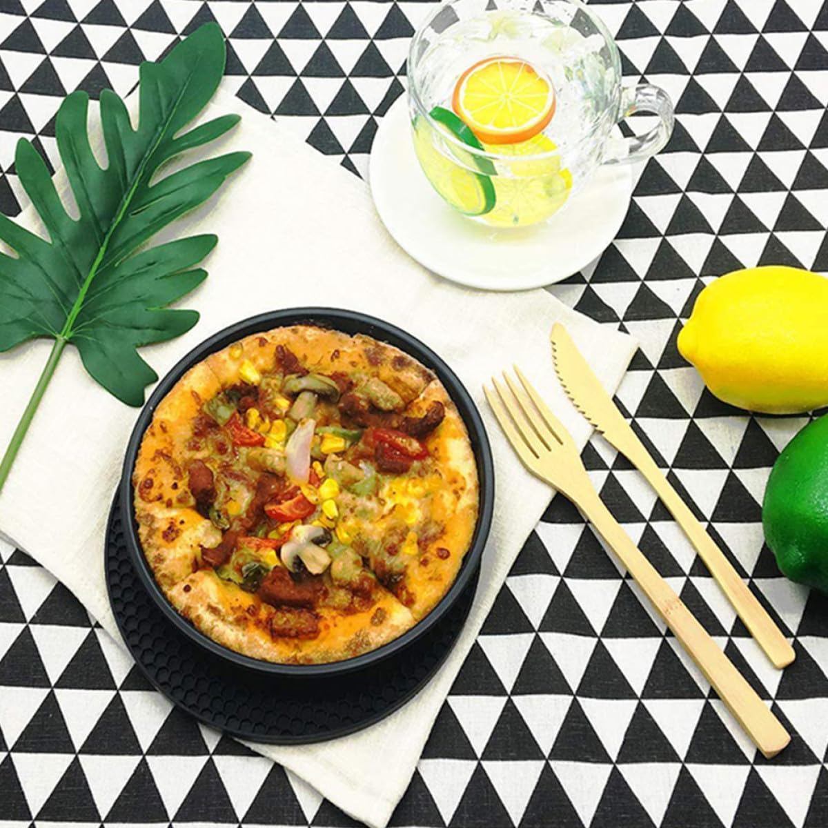 Angoily 5 Stück Zubehör für Heißluftfritteuse aus Edelstahl Einfach zu Reinigen und Bedienen Inklusive Backkorb Grillrost und Pizzapfanne für Vielseitiges Kochen