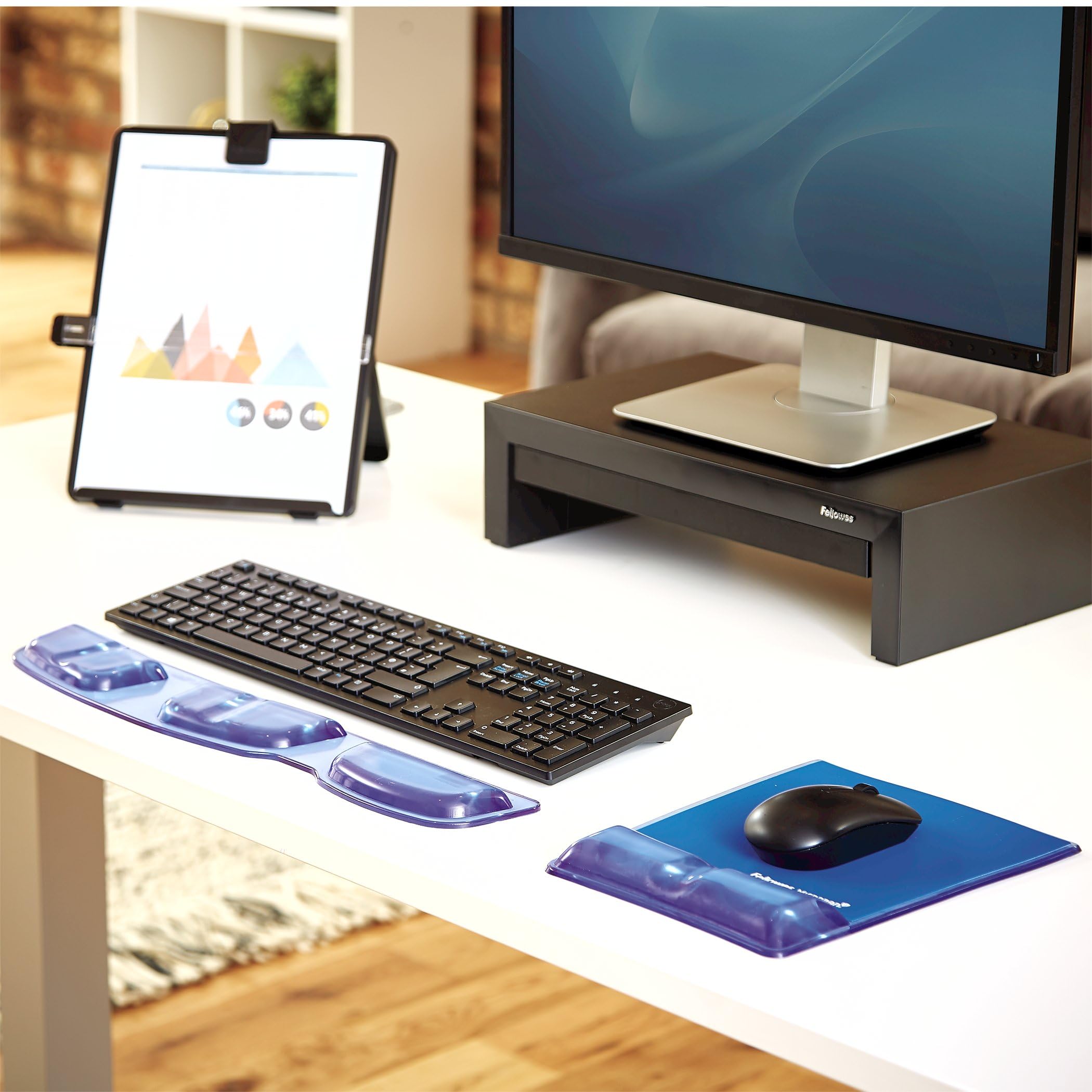 Fellowes 9182201 Tappetino Mouse e Poggiapolso