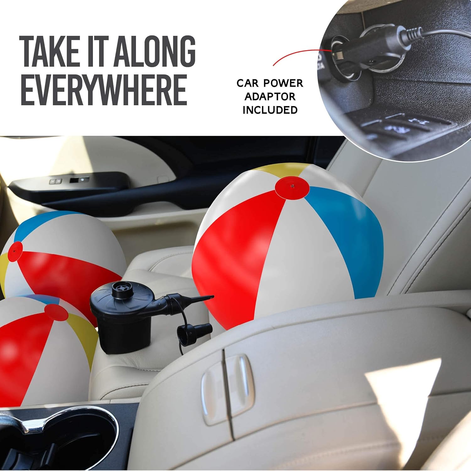 Prextex Electric Air Pump for Inflatables with Plug Air Mattress Pump