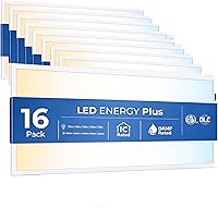 Vista 3 de Paquete de 6 luces LED de panel plano de 2 x 4 para techo caído, 9360 lm seleccionables 30W/40W/50W/60W/72W, temperatura