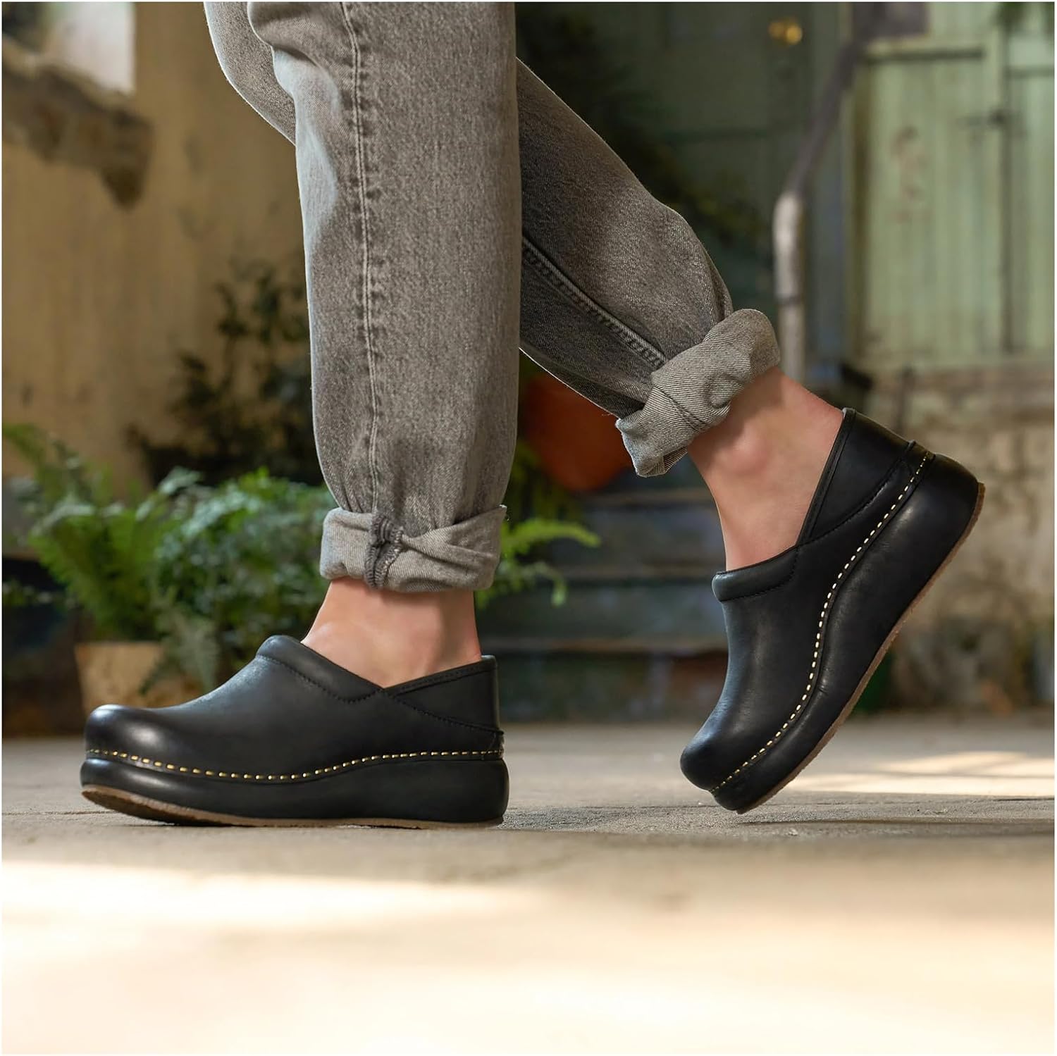 Dansko Platform Pro Women’s Slip Resistant Clog – Memory Foam Footbed, Cushioned Arch Support for Work and Everyday Wear