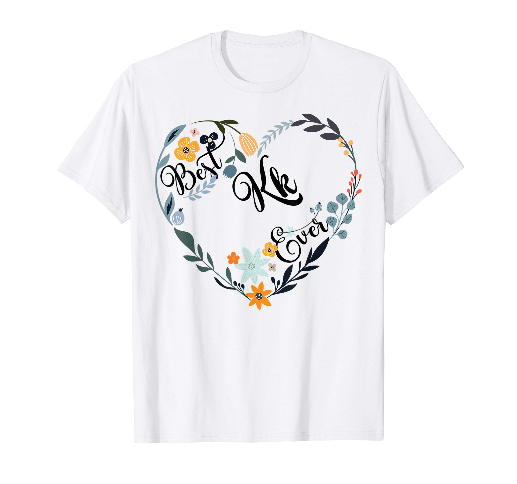 Happiness Brthday and Mother's Day Cute Gift CoolBest Kk Ever Heart Flower Blessed Grandma Mother's Day T-Shirt
