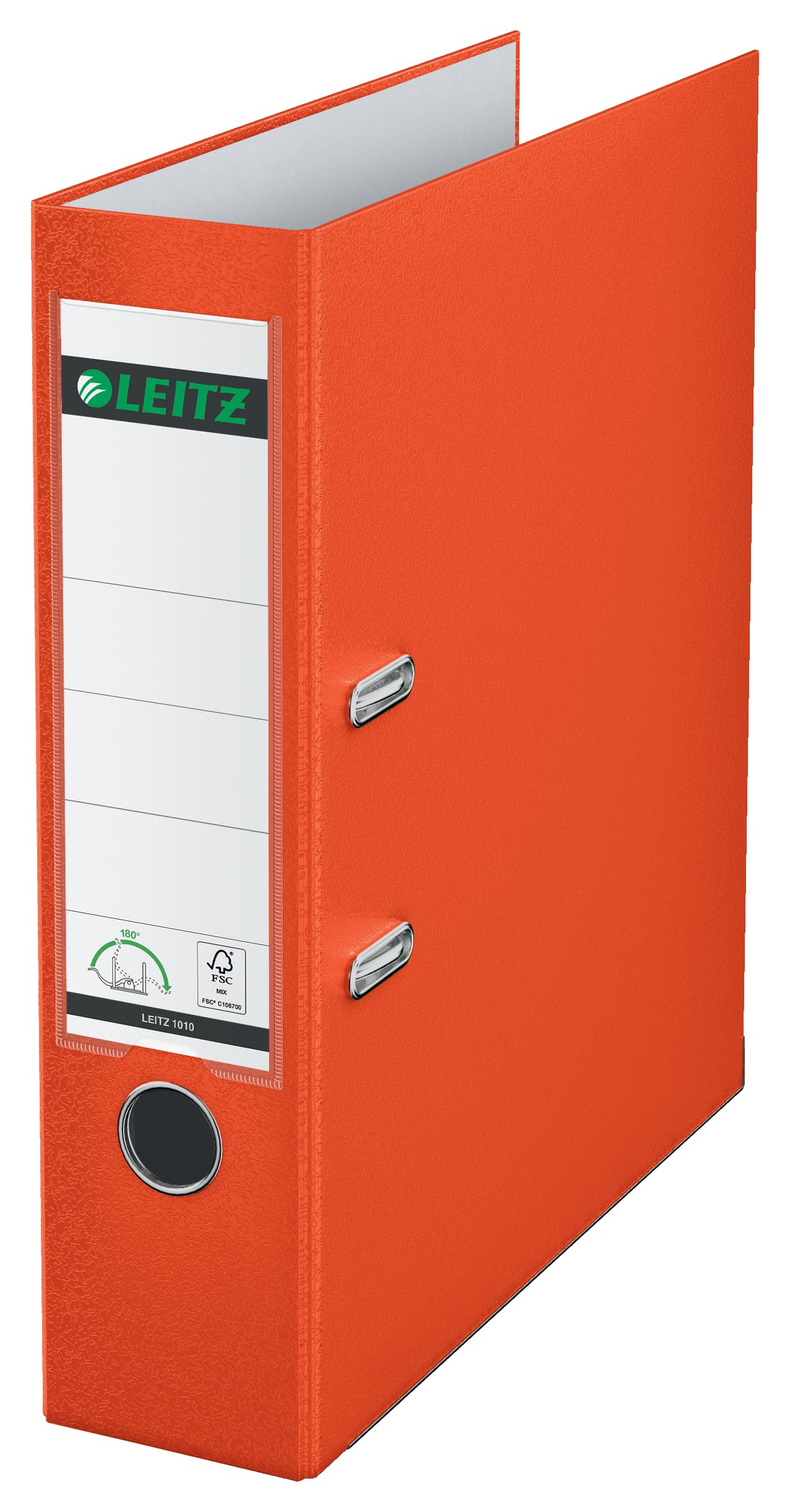 Leitz Lever Arch File, Light red, A4, 80mm width, Plastic, 10100020