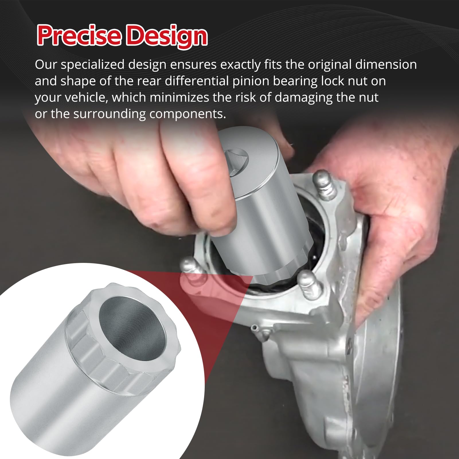 Amazon.com: JAVIK 60mm Rear Differential Pinion Bearing Lock Nut