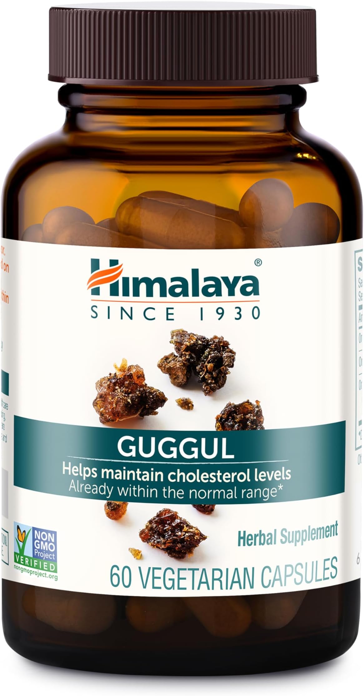 Guggul - Herbal Liver Support for Liver Detox, Cholesterol, HDL & LDL Support - Vegan, Non-GMO, Gluten Free, 720 mg, 60 Capsules