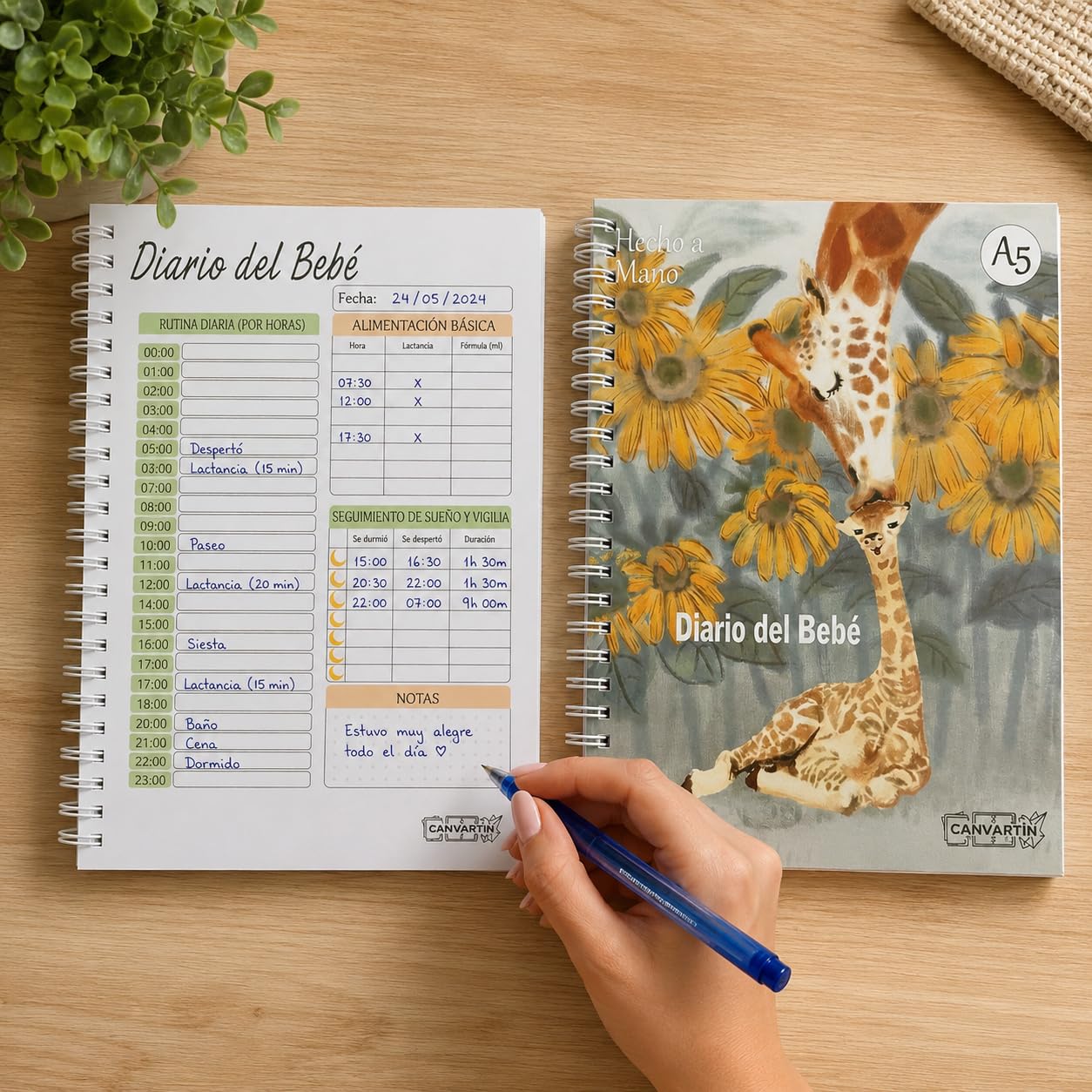 Tabla de Alimentación y Diario del Bebé 60 Días | Registro Primeros Alimentos en Español e Inglés | Personalised Baby Feeding Chart & Meal Tracker | Reusable Laminated Solids & BLW Table