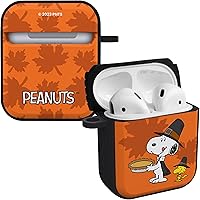 Vista 6 de AFFINITY BANDS Peanuts Thanksgiving HDX - Funda compatible con Apple AirPods Gen 1 y 2 (Autumn Snoopy)
