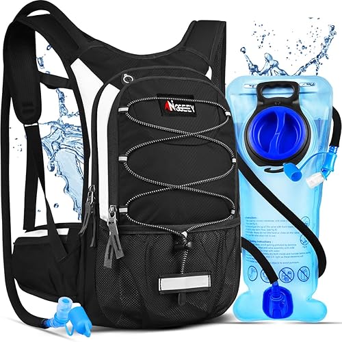 Hydration Pack, Insulated Hydration Backpack with 2L Hydration Bladder, Hiking Backpack for Men Women Kids, Water Backpack for Hiking, Running,