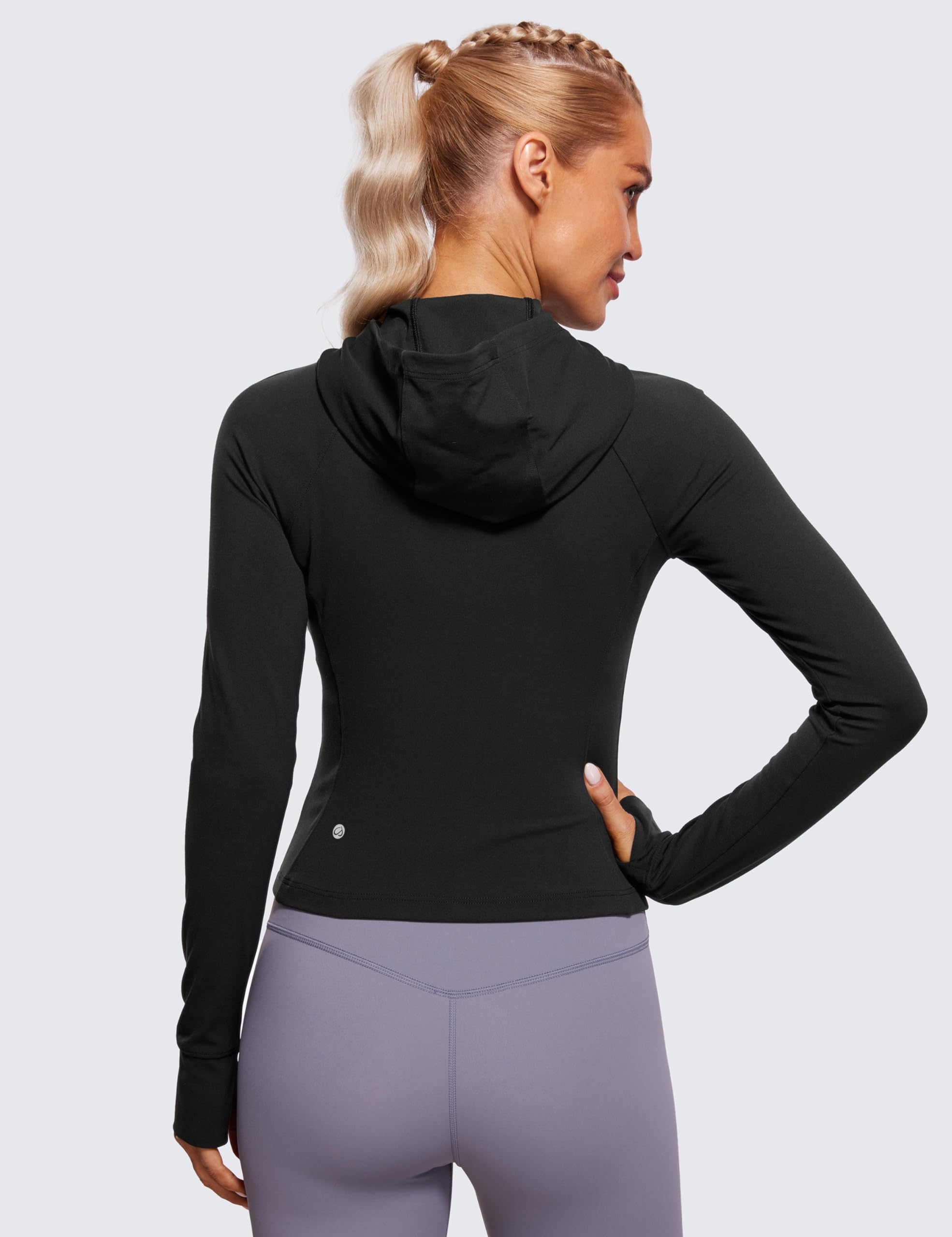CRZ YOGA Giacca da allenamento con zip intera Butterluxe da donna, vestibilità slim