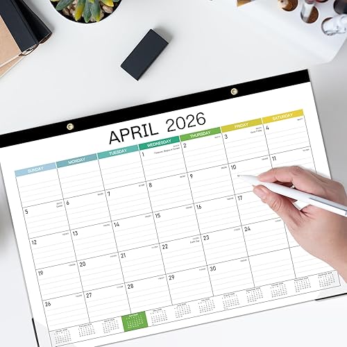 Miniatura 6 de Calendario de escritorio 2026, calendario de escritorio 2026, 14.8 x 11.4 pulgadas, enero de 2026 a diciembre de 2026, calendario de 12 meses,