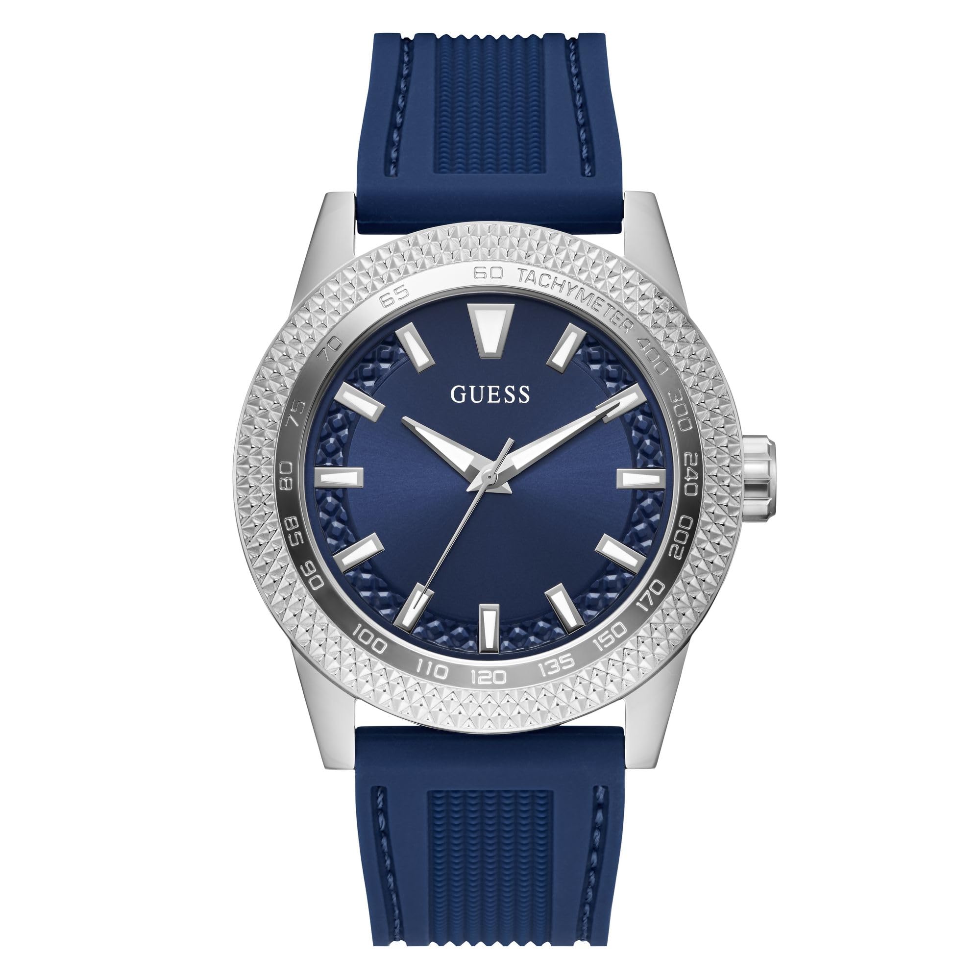 GUESS Men Blue Round Stainless Steel Dial Analog Watch-U1397G1M (B0CG2KFDJ1) Amazon Price History, Amazon Price Tracker