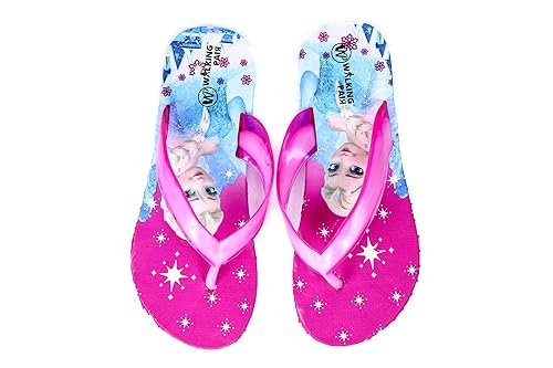 Walking Pair Disney Frozen Girls Kids Flip Flop Slippers |Slippers For Girls Daily Use |Frozen Slippers For Girls (18months-9years)