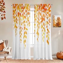 Fall Curtains for Living Room 84 Inches Long,2 Panels Set
