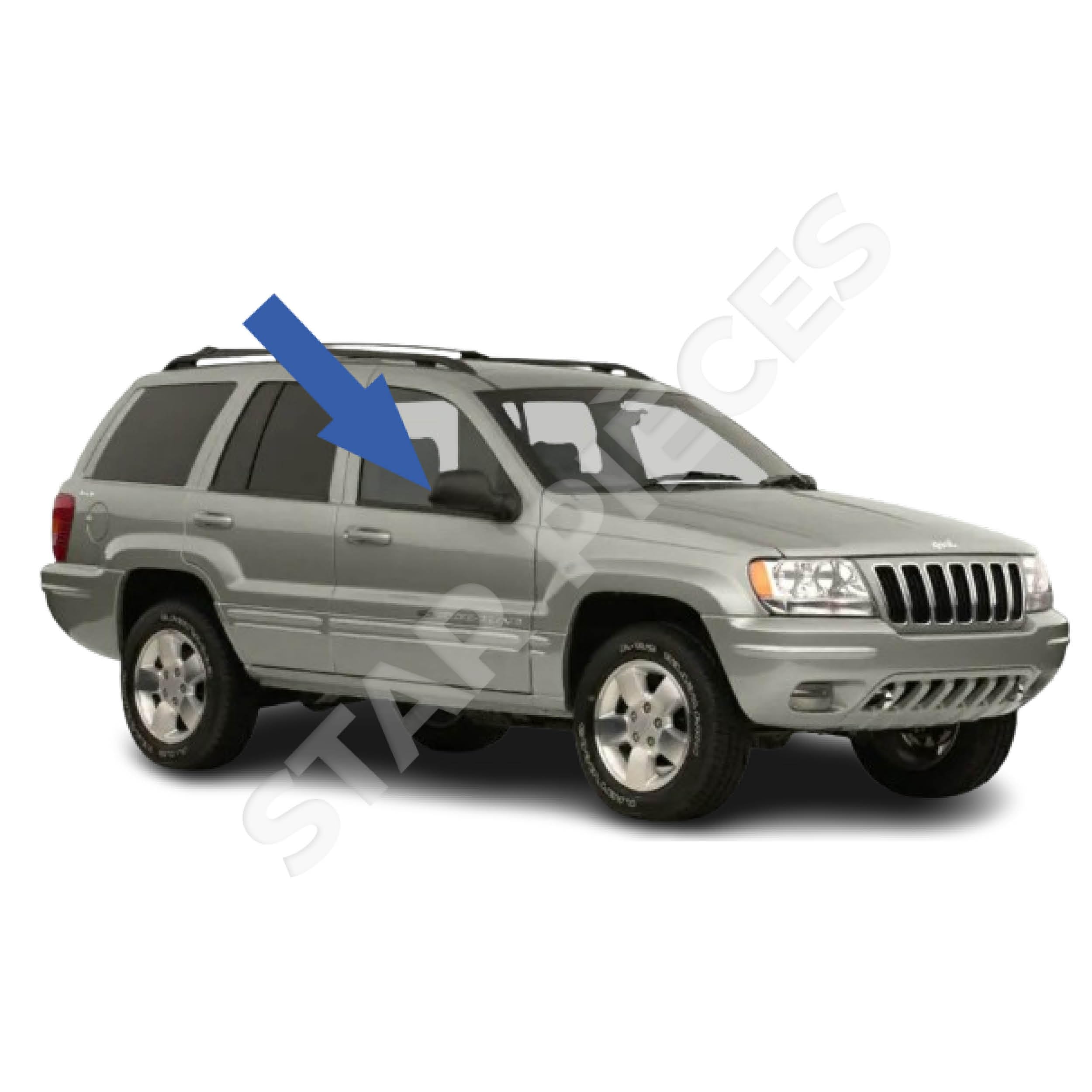 STARKIT PERFORMANCE Alzacristallo compatibile per Grand Cherokee 2 (WJ, WG) (1998-2005) CON MOTORINO. ALZAVETRO ANTERIORE DESTRO (passeggero). 55363286AA, 55363286AB, 55363286AC, 55363286AD