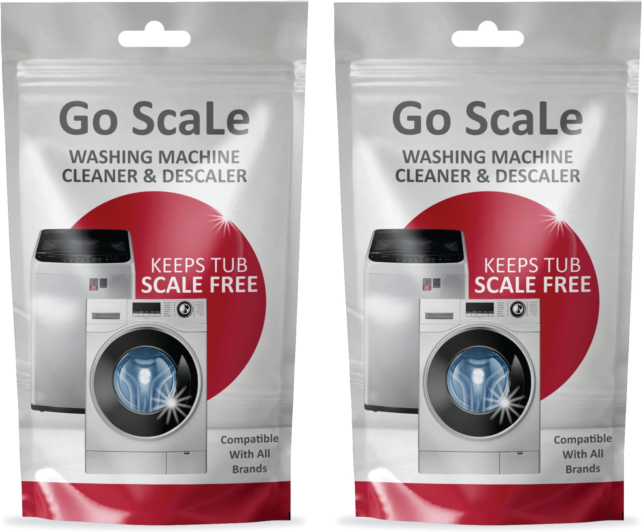 Washing Machine Cleaner Descale Powder Descaling Appliance Quick Drum Descale Deep Cleaning for Semi and Fully Automatic Front and Top Load Tub Clean Pouches 100 G (Packet Of 2)