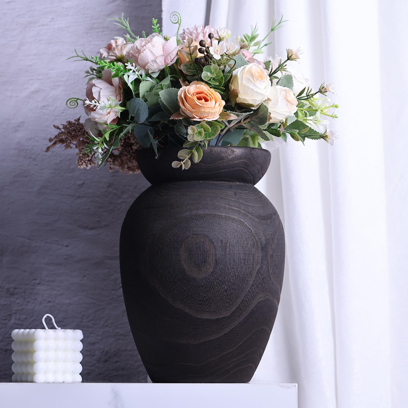Gran Oferta, Florero De Cerámica Nórdico, Florero Moderno, Simple, Alto Y Delgado, Jarron Giratorios Altos Para Decoración Del Hogar, Sala De Tar Y Critorio