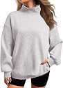 plain mock neck sweatshirt Top2商品