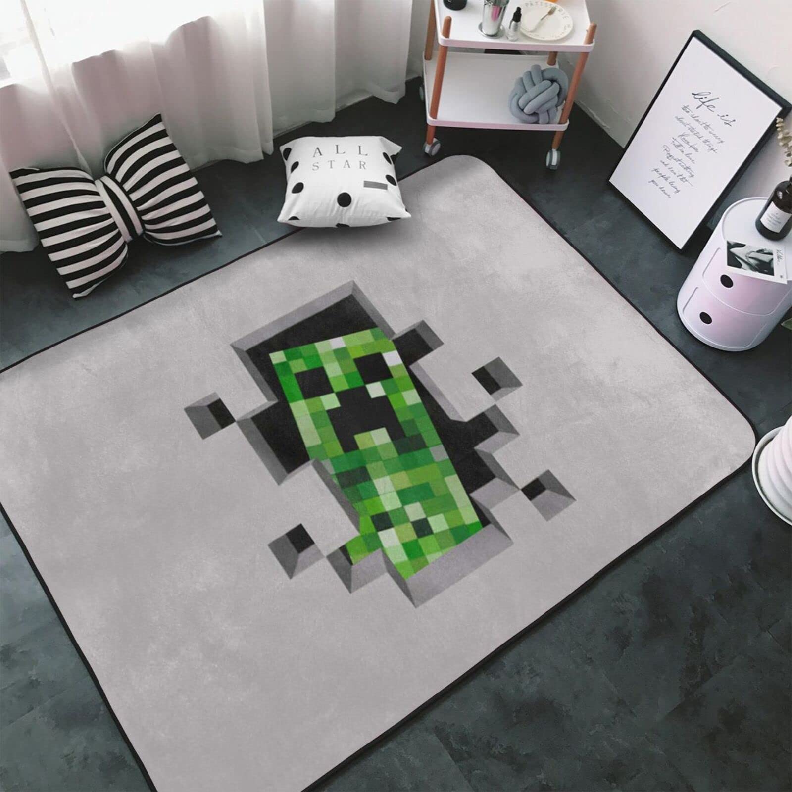 Amazon | マイクラ カーペット ラグ ラグマット 洗える シャギーラグ