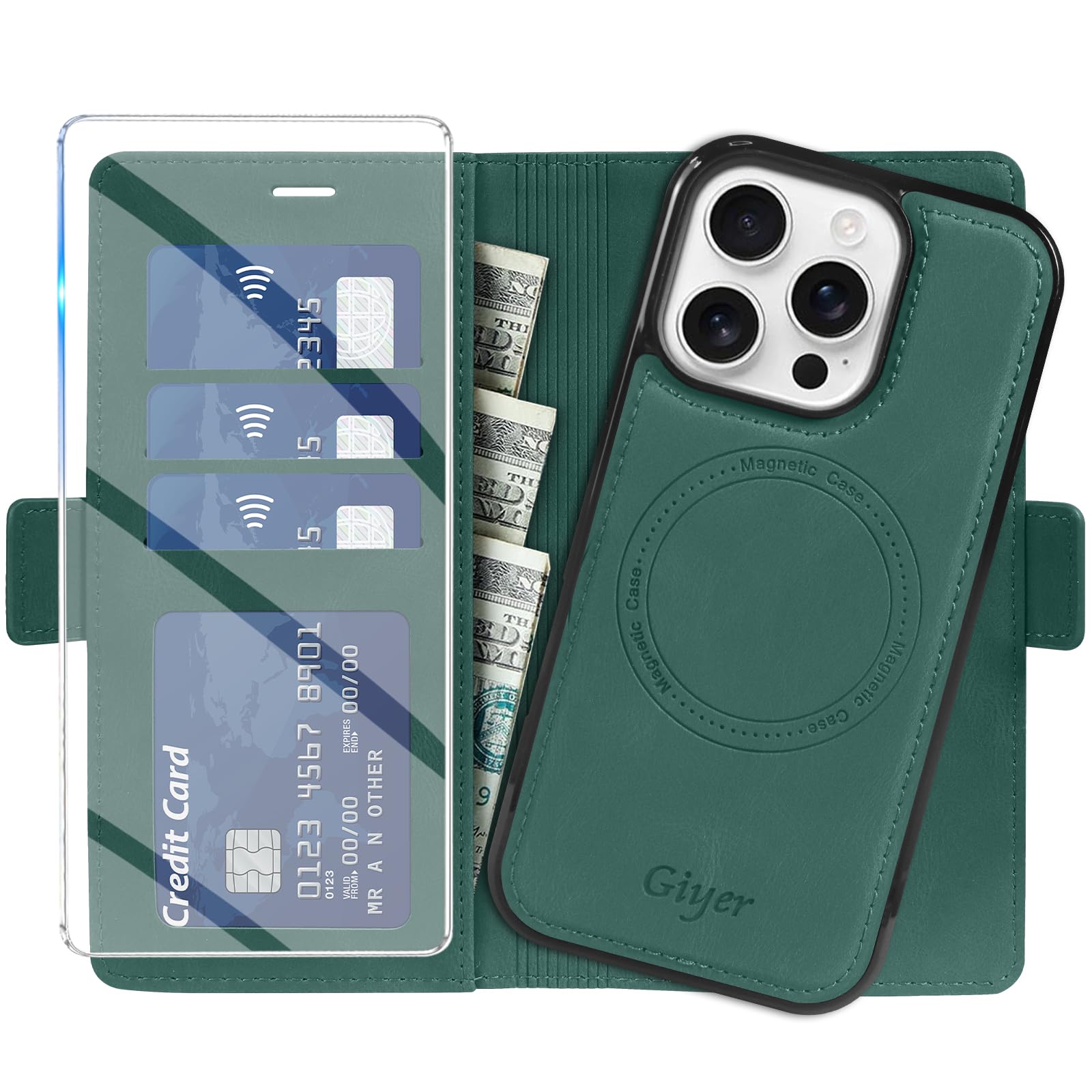 Coque iPhone 15 Pro Max magnétique et détachable avec support - 8