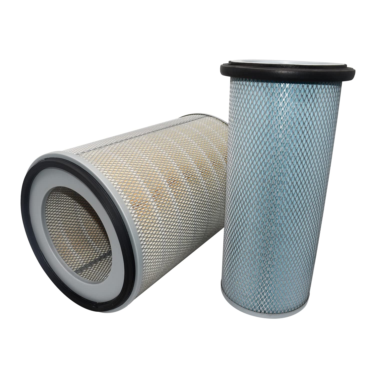 Lot de 2 éléments de filtre à air 600-181-4300 600-181-4212 compatibles avec excavatrice Komatsu CS210-1 EC170Z-1 EGS650 HD325-5 NTO-6-CI-1M D66S-1 EC170ZS-1 EGS760 HD325-. 6