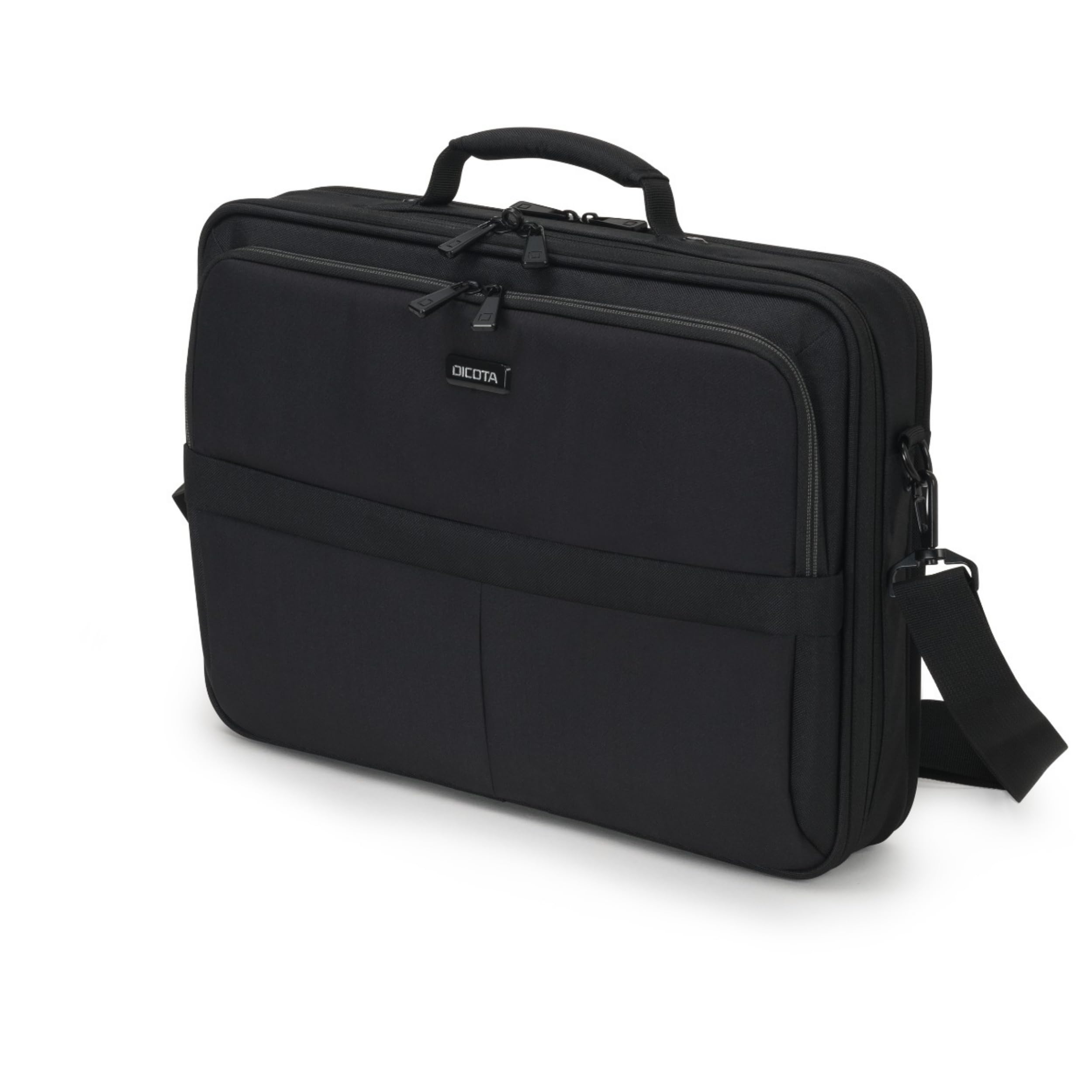 DICOTA Eco Multi Plus SCALE 14”-15,6". Custodia con serratura per il trasporto di computer e tablet, custodia protettiva per laptop eco in materiali riciclati, colore nero