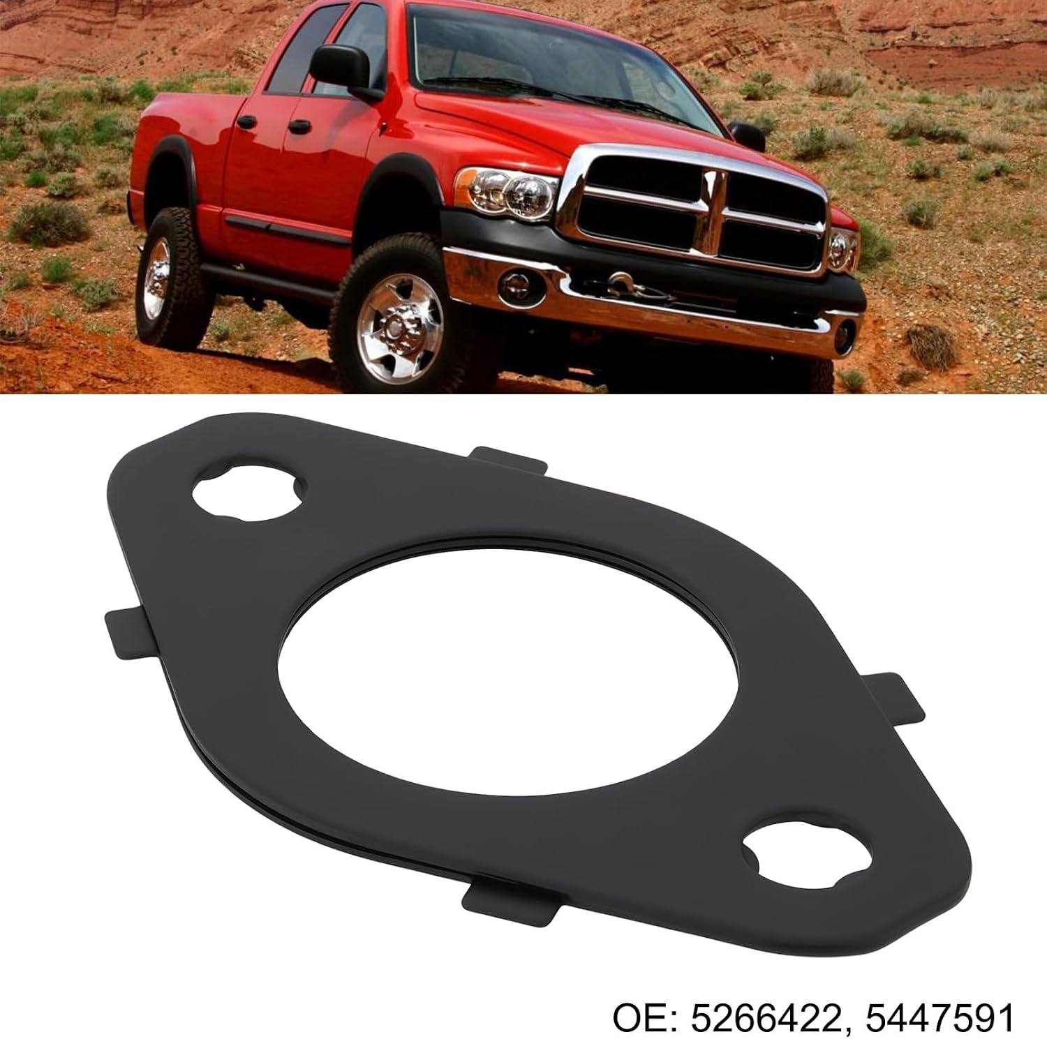 OTOTEC 2Pcs Exhaust Manifold Gasket 5447591 Compatible with Dodge C-ummins 5.9L 6.7L 24V MLS Multi 1998-2015, 5266422