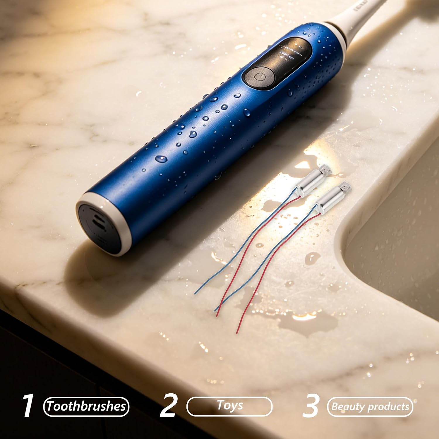 Artibetter 4pcs Vibrating Motor - Electric Toothbrush Replacement Built-in Vibration Motor - Vibrating Equipment for Dental Tools Massager Facial Brush and Beauty Equipment