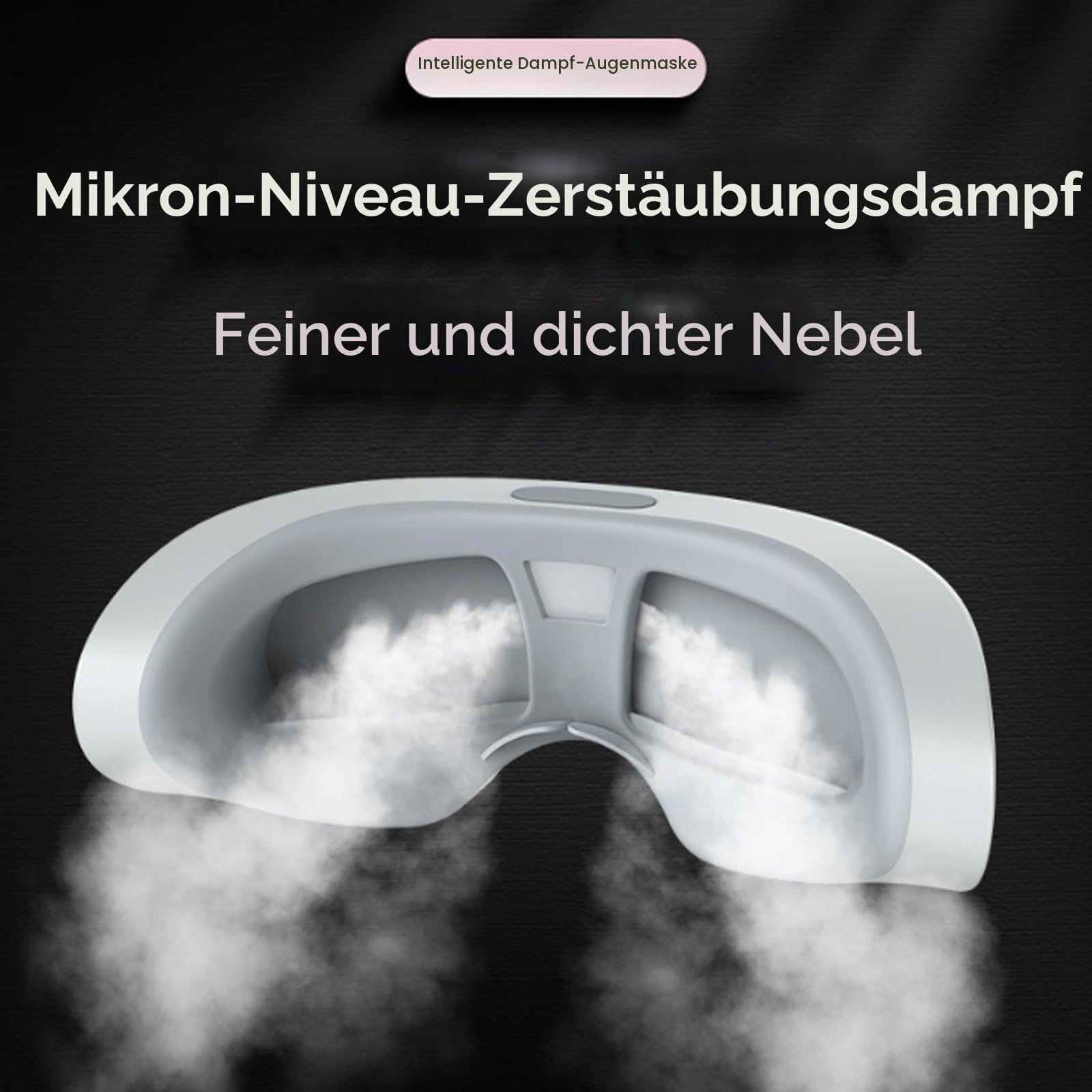 Eyerelis Dampftherapie-Maske, 2 Stufen einstellbar, intelligente Heiß- und Kaltdampf-Augenmaske für Augenringe, Schwellungen, trockene Augen