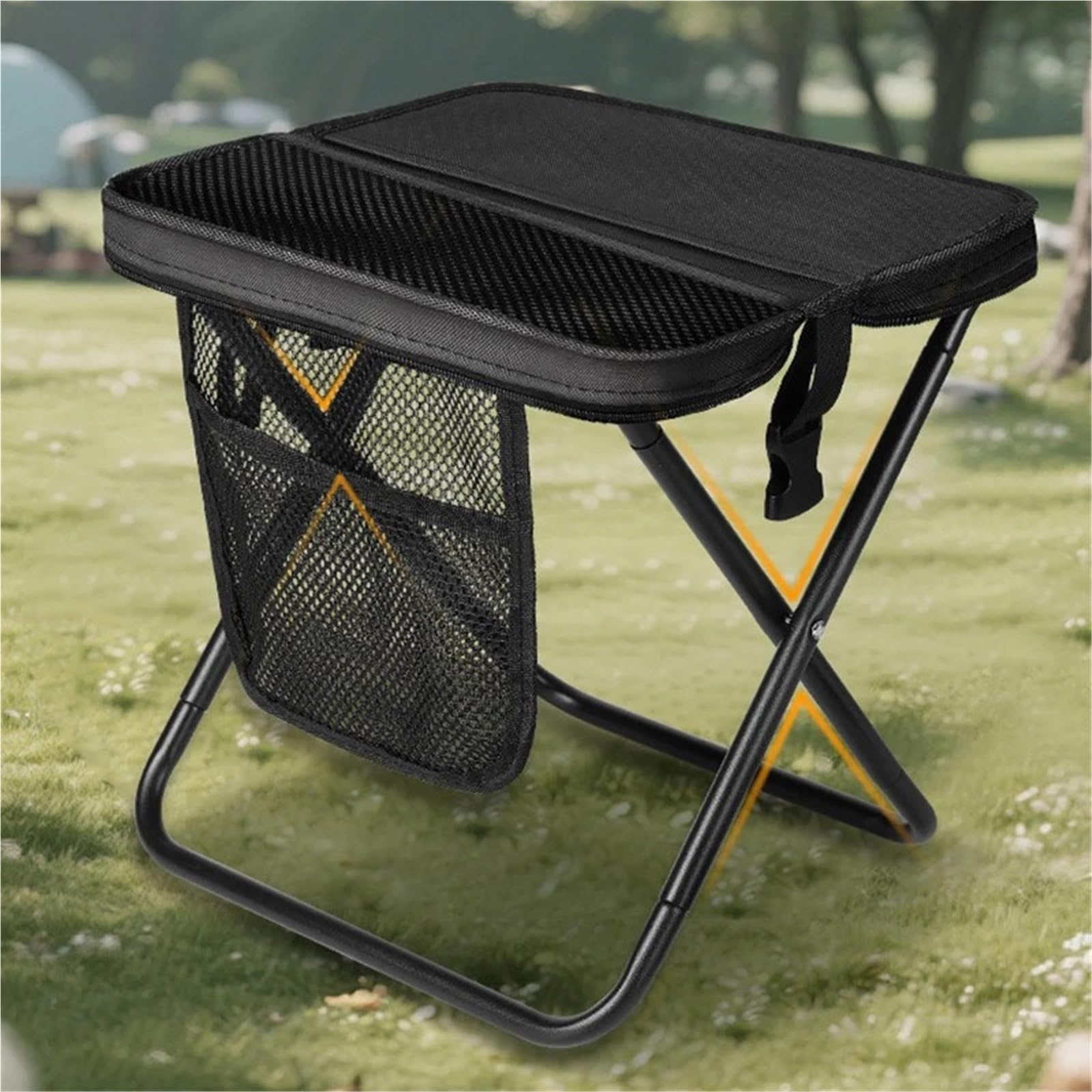Tabouret Pliant en Tissu