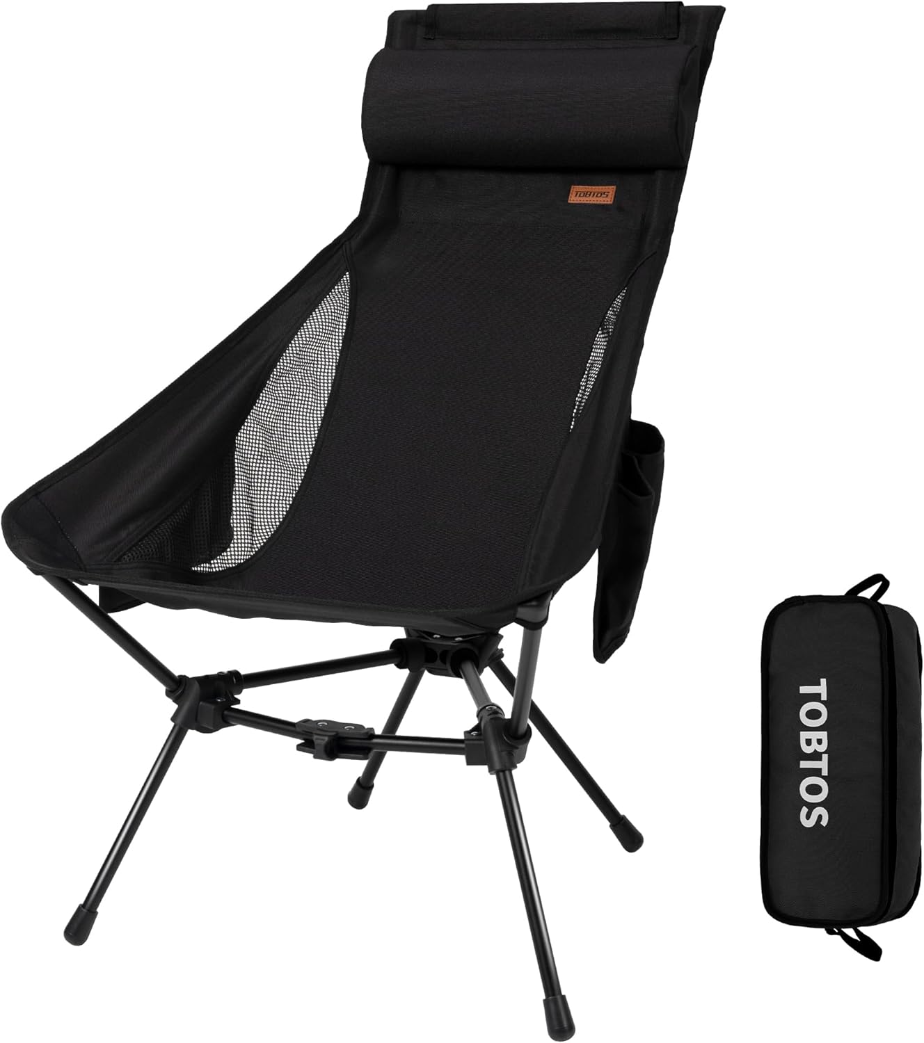 TOBTOS High Back Camping Chair, Lightweight Camping Chair