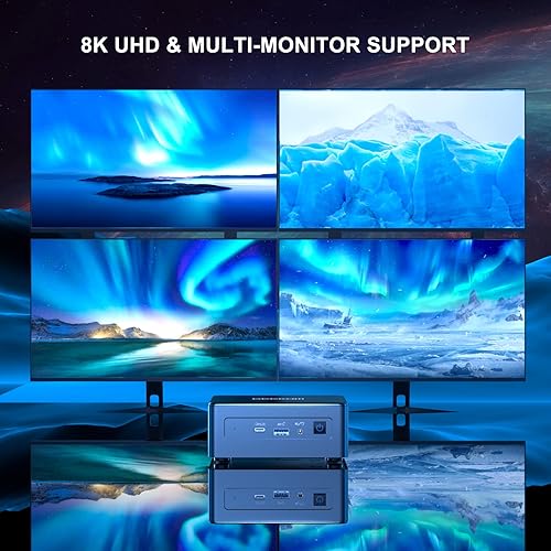 Miniatura 3 de GEEKOM Mini IT11 Mini PC, 512 GB Intel i7-11390H Mini computadora (8 hilos, hasta 4.7 GHz), 16 GB DDR4 Windows 11 Pro Computadora de escritorio