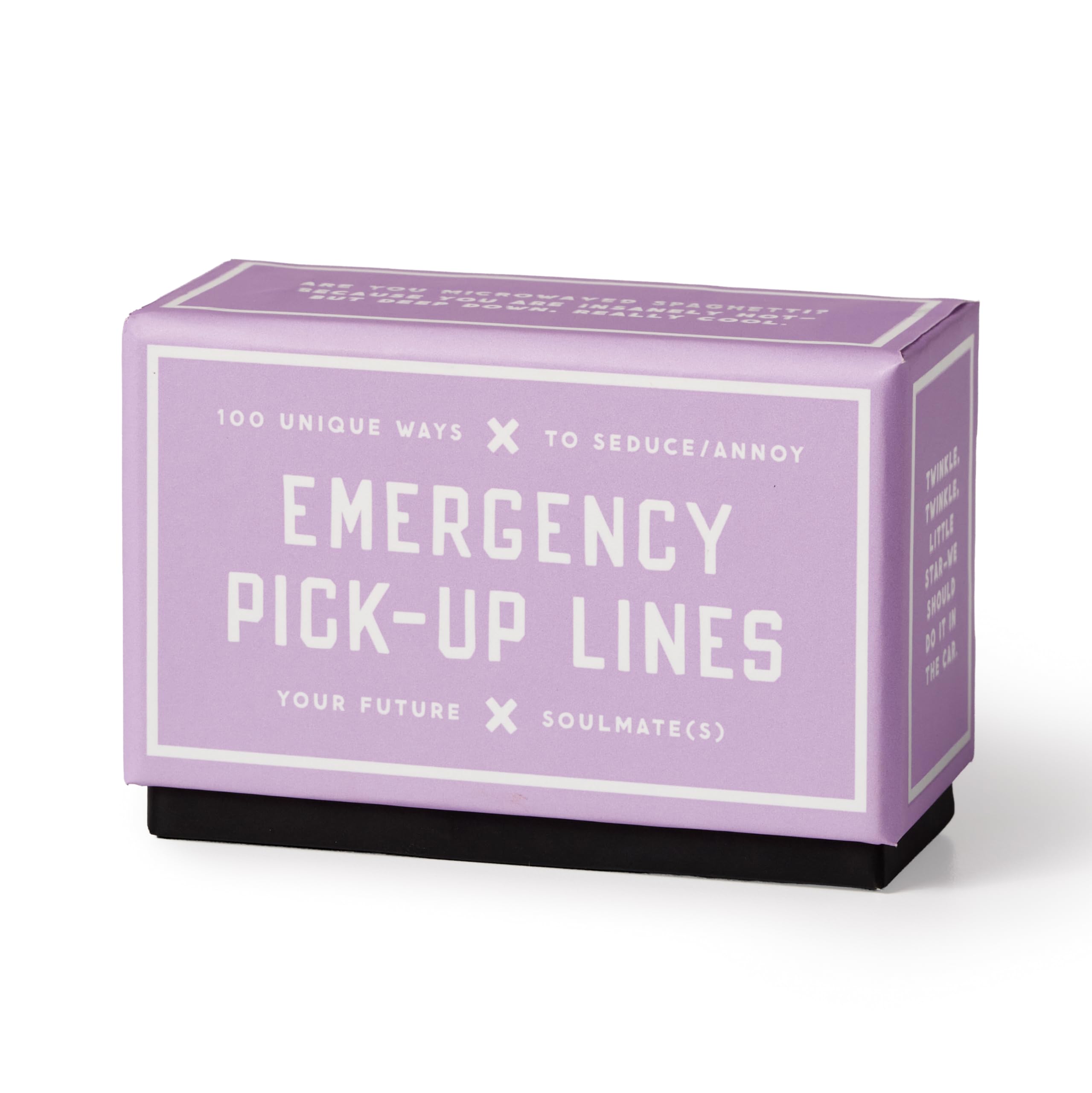 Brass Monkey Emergency Pick Up Lines - Pick Up Lines Card Deck Of 100 Double Sided Unique Romantic Flirting Jokes