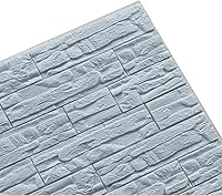 Vista 11 de Pegatinas de pared de ladrillo 3D, paneles de espuma autoadhesivos, impermeables, papel pintado de piedra sintética, sala de estar, TV, dormitorio
