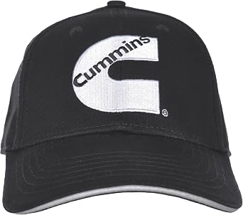 Mens Cummins Diesel Logo Cap Adjustable Black Hat