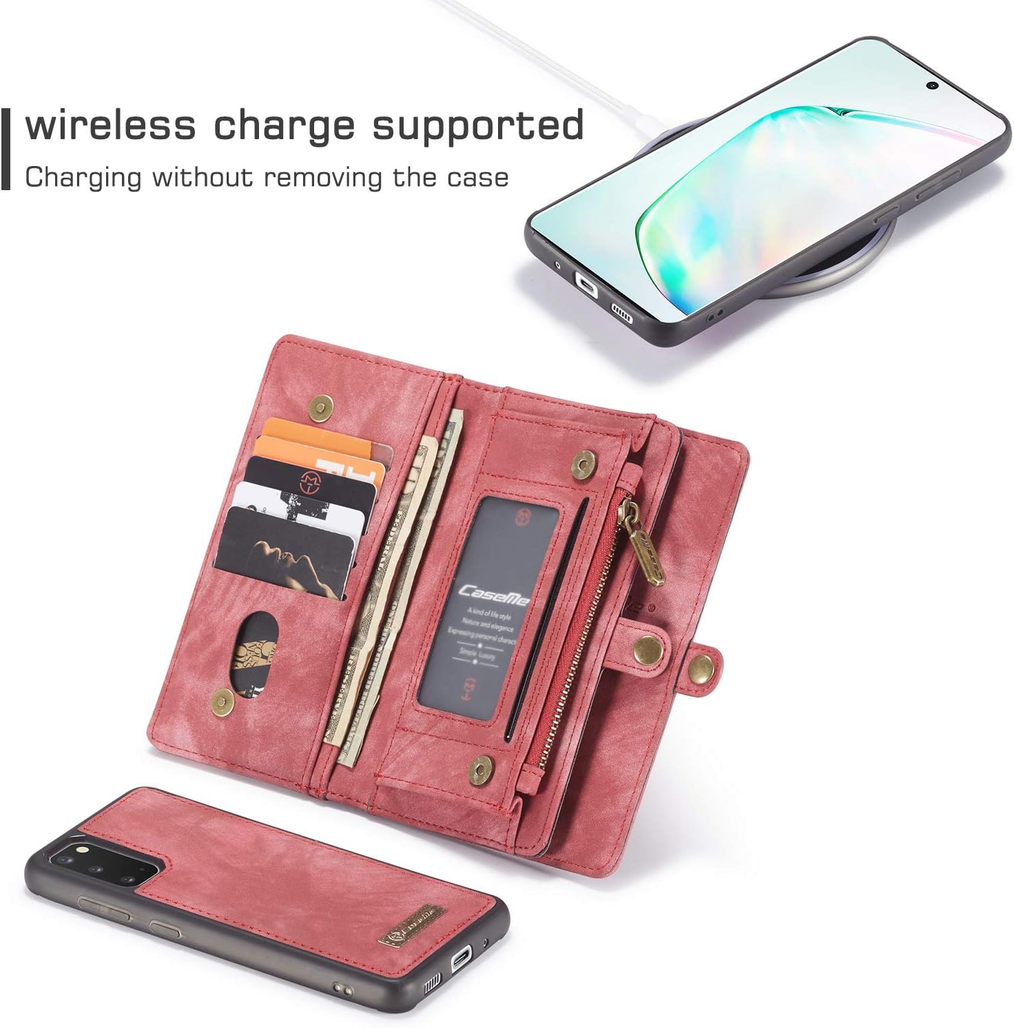 Amazing 🔥 Bpowe Galaxy S20 Wallet Case,Zipper Purse Leather Shockproof TPU Bumper Detachable Magnetic Flip Case with Card Slots Stand Holder Cover for Samsung Galaxy S20 5G 6.2 inch (Red) New Product Bpowe Galaxy S20 Wallet Case,Zipper Purse Leather Shockproof TPU Bumper Detachable Magnetic Flip Case with Card Slots Stand Holder Cover for Samsung Galaxy S20 5G 6.2 inch (Red)