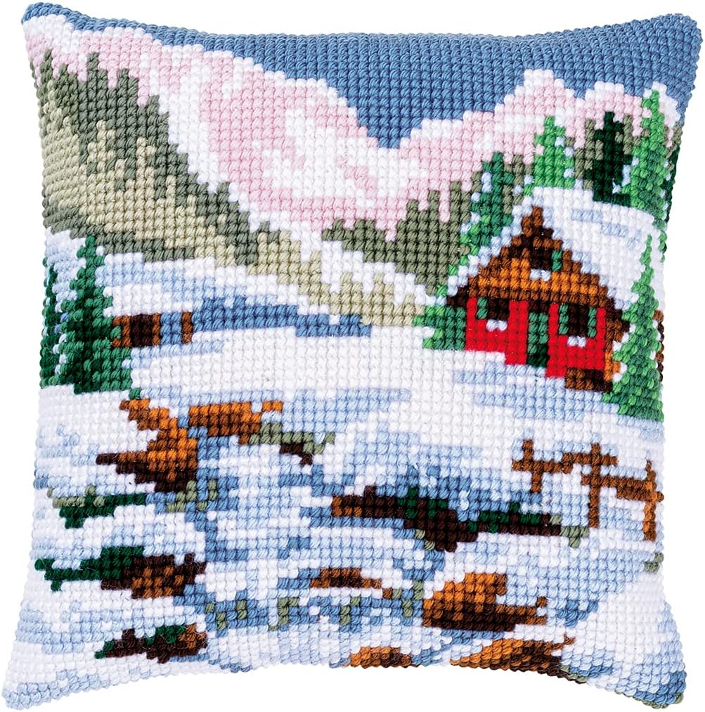 Vervaco Counted Cross Stitch SCE, 40x40cm, Winter Scenery