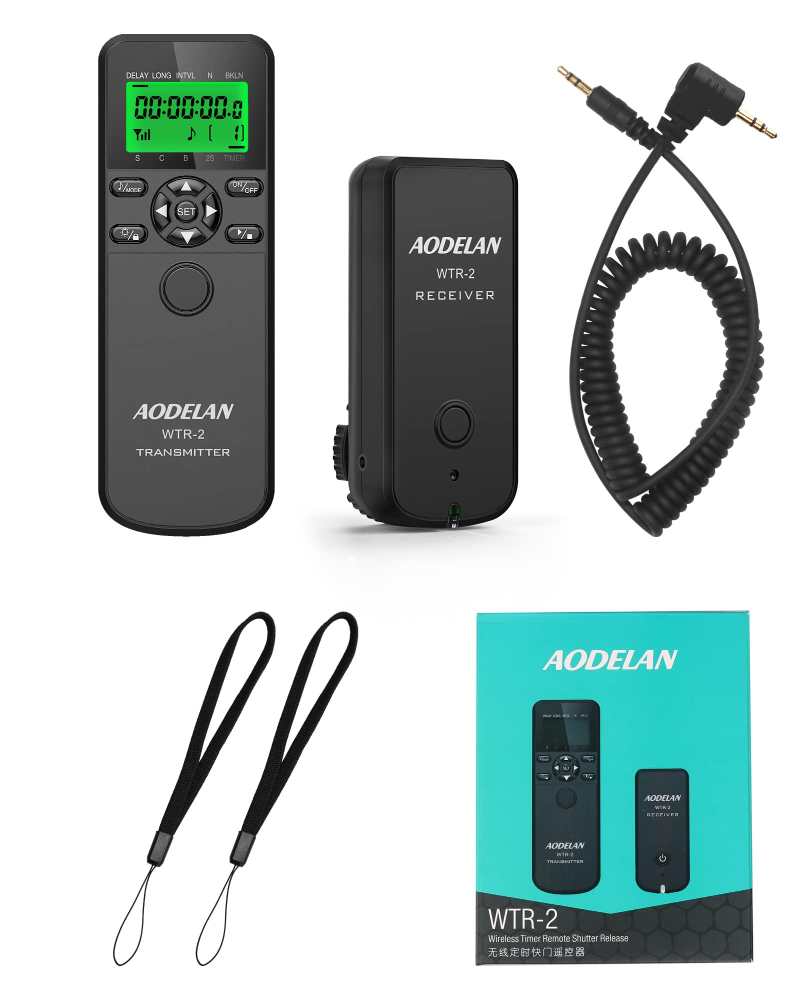 AODELAN Telecomando per fotocamera con timer wireless per Canon