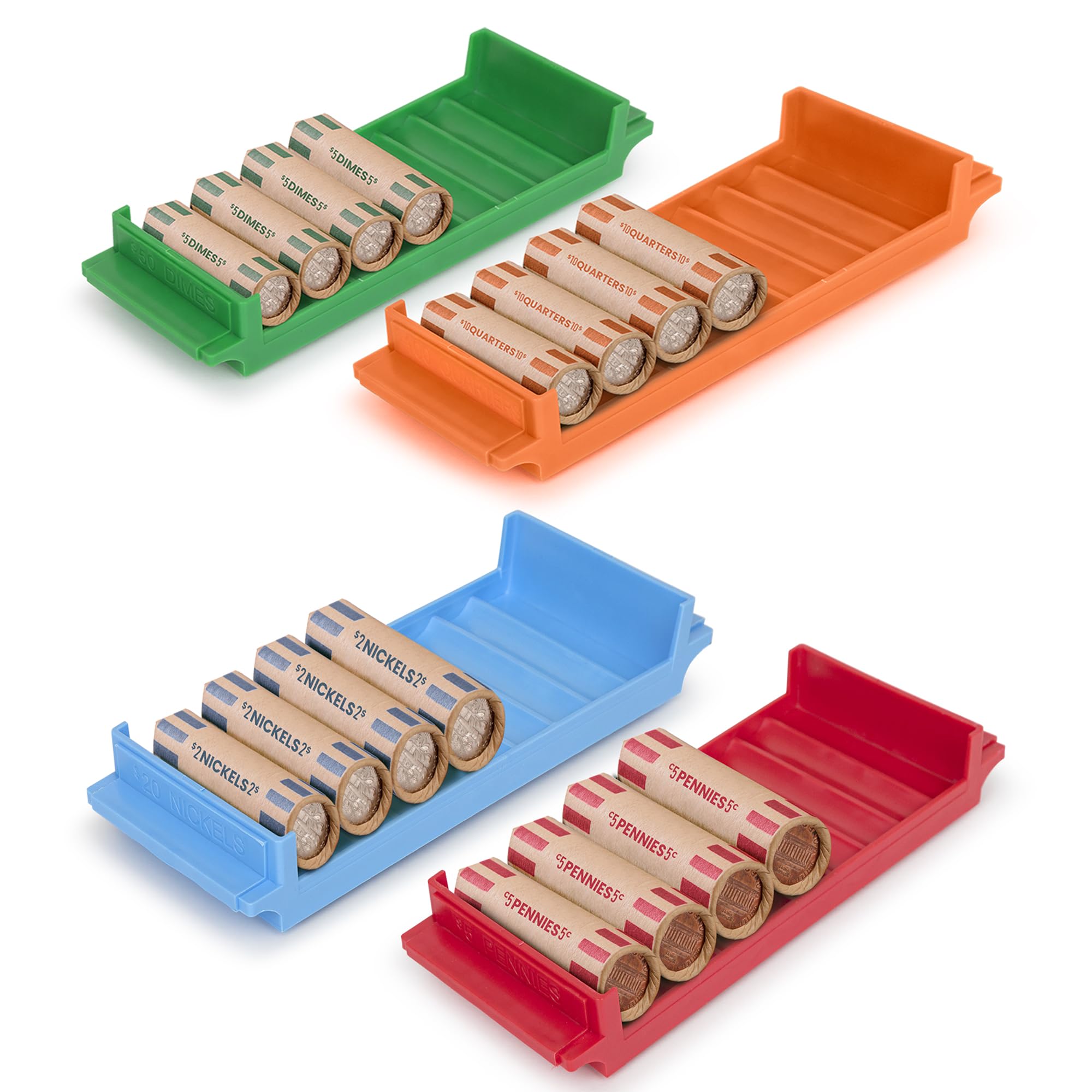 Coin Trays, Coin Cups, Organizers, Rolled Coin Storage Trays - U.S