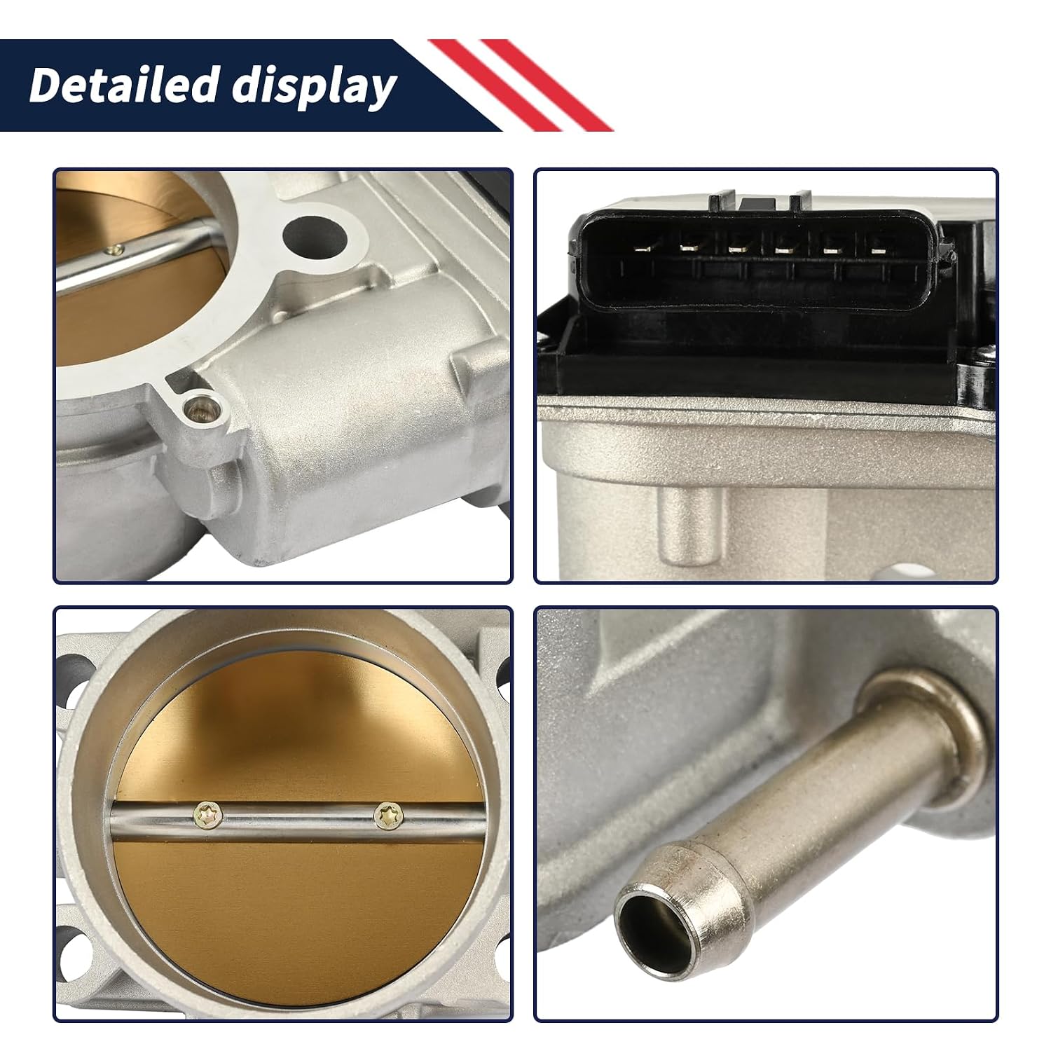 8W93-9F991-CA Electronic Throttle Body Fit for Land Rover Range Rover Sport LR4 LR2 2010-2013; for Jaguar XK XF XJ XKR XFR XJR XKR-S 2010-2015 5.0L Engine 8W939F991CA AJ811690 LR010814