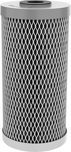 Miniatura 2 de Pentair Pentek NCP-BB - Filtro de agua de carbono azul grande, 10 pulgadas, cartucho de filtro plisado impregnado de carbono sin celulosa, 10 x 4.5