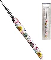 Vista 20 de Gancho de Crochet de 2.25mm, Mango Ergonómico para Manos con Artritis, Agujas de Tejer Extra Largas de Goma Suave para Principiantes y Tejido