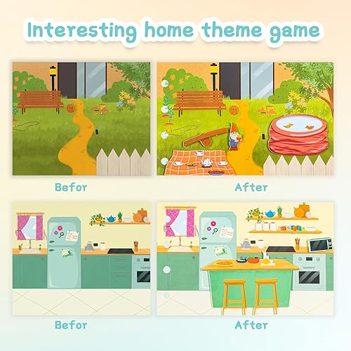 Miniatura 5 de Montessori - Libro de actividades para niños de 3 años en adelante, libro sensorial para niños con autismo, temas para el hogar, regalos de