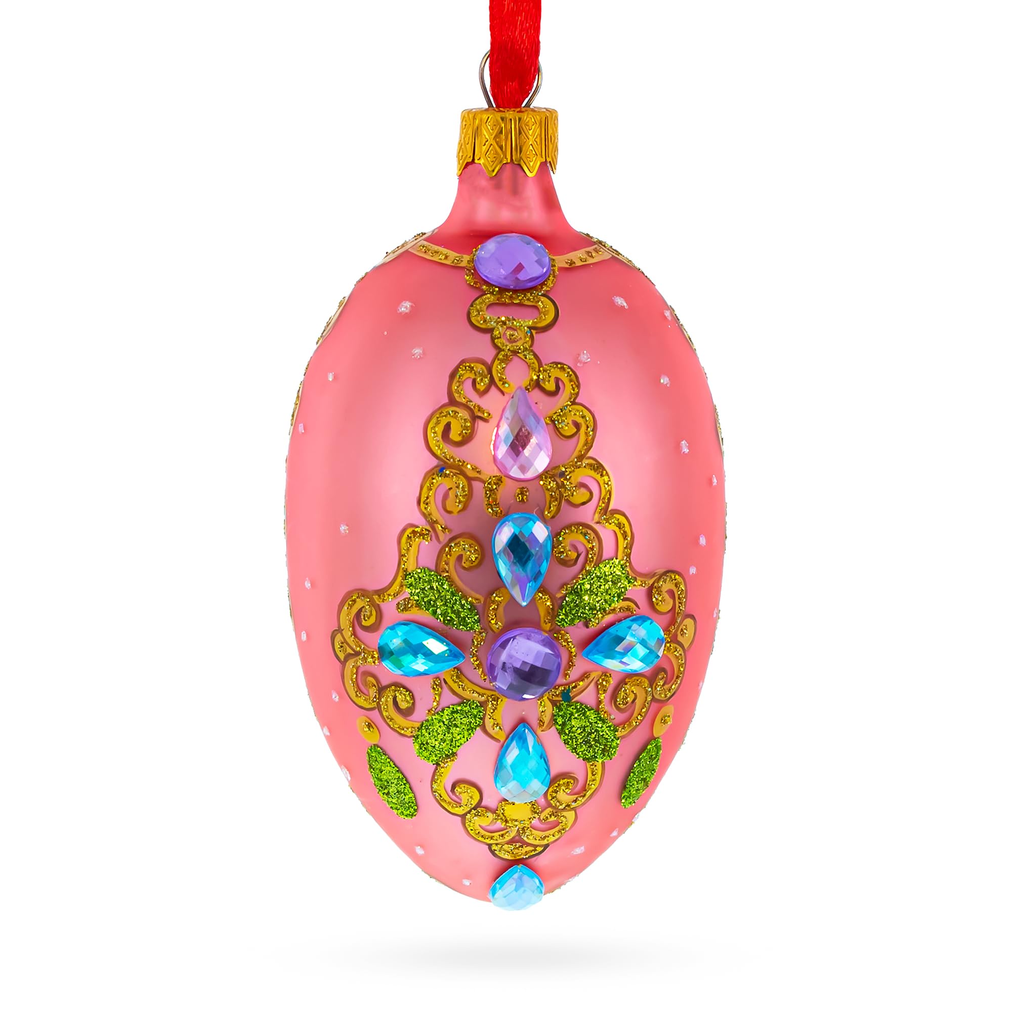 Œuf en verre BestPysanky pour remplacer vos suspensions de Noël ordinaires