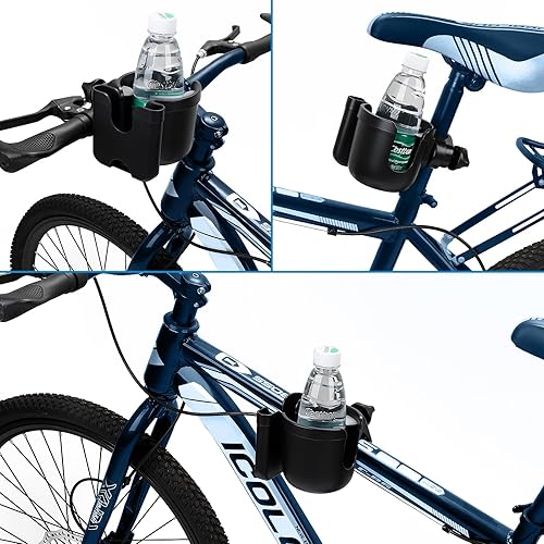 Miniatura 8 de Accmor Portavasos universal 2 en 1 con soporte para teléfono, portavasos para cochecito, jaula para botellas de bebidas para cochecitos, sillas de