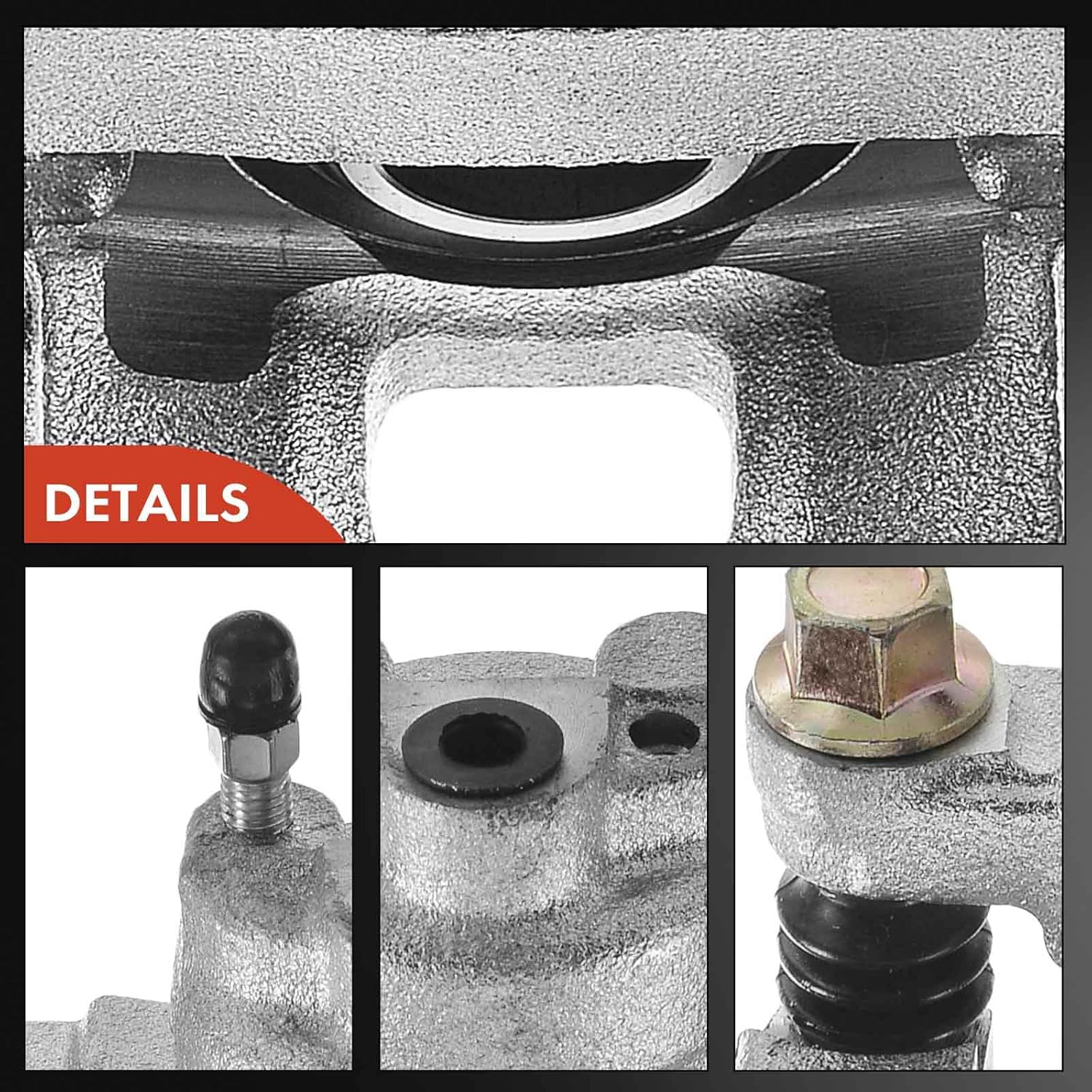 A-Premium Disc Brake Caliper Assembly with Bracket Compatible with Select Toyota Models - Highlander 2004 2005 2006 2007 Sport Utility - Rear Driver and Passenger Side, 2-PC Set